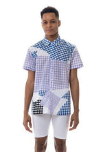 Print All Over Me, PAOM.COM, CUSTOM CLOTHING, CHERYL DONEGAN GINGHAM SHORT SLEEVE WORKSHIRT, Short Sleeve Workshirt